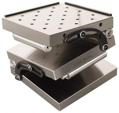 Interstate - 6" Long x 6" Wide x 3-1/4" High, Compound Precision Sine Plate - Square to within 0.0002" - Exact Tool & Supply