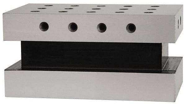 Suburban Tool - 3-1/2" Wide x 6" Deep x 3" High Steel Precision-Ground Angle Plate - Standard Plate, Machined Holes on Surface, Open End, Single Plate - Exact Tool & Supply
