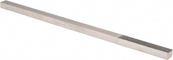 Made in USA - Super Fine, 1-1/2" Length of Cut, Single End Diamond Hone - 400 Grit, 1/4" Wide x 3/16" High x 6" OAL - Exact Tool & Supply