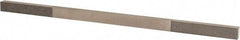 Made in USA - Extra Fine & Super Fine, 1-1/2" Length of Cut, Double End Diamond Hone - 320 & 600 Grit, 1/4" Wide x 3/16" High x 6" OAL - Exact Tool & Supply