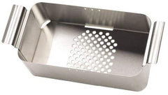 L&R Ultrasonic - Stainless Steel Parts Washer Basket - 6" High x 228.6mm Wide x 393.7mm Long, Use with Ultrasonic Cleaners - Exact Tool & Supply