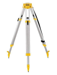 DeWALT - 42 Inch (Closed), 68 (Open) Inch Long, Construction Level Tripod - Black, Yellow, Use With Laser Levels - Exact Tool & Supply