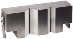 Heinrich - 1 Piece Vise V-Block Attachment - Steel, 2.675" Long, 1.24" Wide, 3/4" High - Exact Tool & Supply