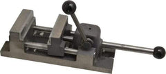 Heinrich - 3" Jaw Opening Capacity x 1-1/4" Throat Depth, Horizontal Drill Press Vise - 3" Wide Jaw, Stationary Base, Standard Speed - Exact Tool & Supply