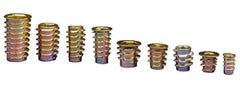 E-Z LOK - M6x1, Zinc Alloy Flanged Hex Drive Insert - 23/64" Drill, 9mm Hole Diam, 0.512" Long, M6 Hex - Exact Tool & Supply