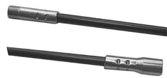 Schaefer Brush - 36" Long, 1/4" NPSM Female, Fiberglass Brush Handle Extension - 0.35" Diam, 1/4" NPSM Male, For Use with Tube Brushes & Scrapers - Exact Tool & Supply