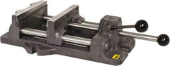 Heinrich - 8-3/16" Jaw Opening Capacity x 2" Throat Depth, Horizontal Drill Press Vise - 8" Wide x 8-3/16" High Jaw, Stationary Base, Standard Speed - Exact Tool & Supply