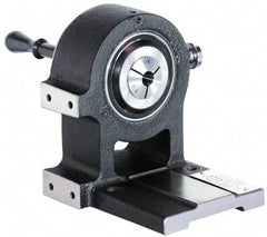 Harig - 5C Compatible, 24 Increment, Horizontal Spin Collet Indexer - 4-1/8" High Center, 1" Max Collet Capacity, 6-3/8" Overall Height, Manual Operation - Exact Tool & Supply