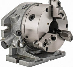 Phase II - 24 Position, 8" Chuck, Super Indexing Spacer - 5.87" High Centerline, 2.48" Chuck Through Hole - Exact Tool & Supply