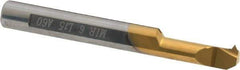 Carmex - 0.59" Cutting Depth, 16 to 24 TPI, 0.24" Diam, Internal Thread, Solid Carbide, Single Point Threading Bar - TiN Finish, 2" OAL, 6mm Shank Diam, 0.037" Projection from Edge, 60° Profile Angle - Exact Tool & Supply