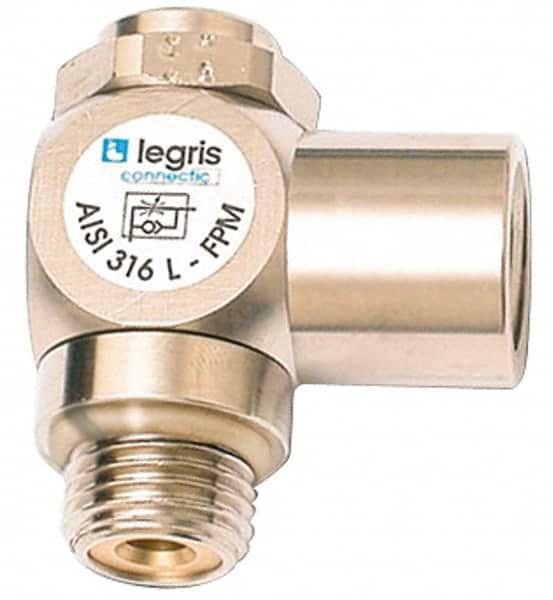 Legris - 1/8 NPT Flow Control Elbow Valve - Exact Tool & Supply