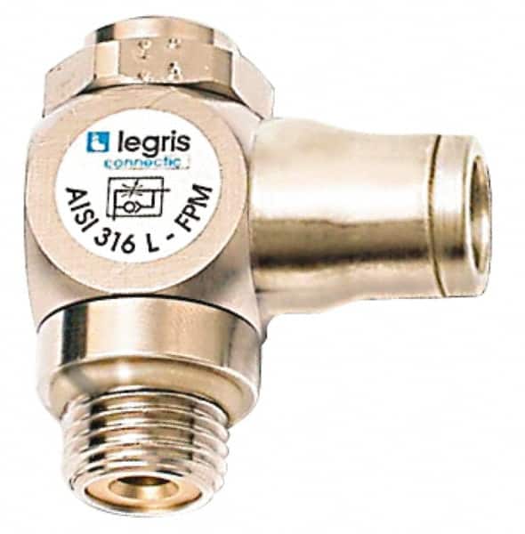 Legris - 3/8 Flow Control Elbow Valve - Exact Tool & Supply