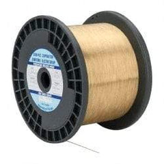 Global EDM - Brass Hard Grade Electrical Discharge Machining (EDM) Wire - 99 Lbs. Max Tensile Strength - Exact Tool & Supply