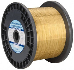 Global EDM - Brass Hard Grade Electrical Discharge Machining (EDM) Wire - 99 Lbs. Max Tensile Strength - Exact Tool & Supply