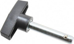 Value Collection - 3/8" Diam, 2" Usable Length, T Handle, Quick Release Pin - 2-7/8" OAL, Grade C1010/C1022 Steel, Zinc-Plated Finish - Exact Tool & Supply