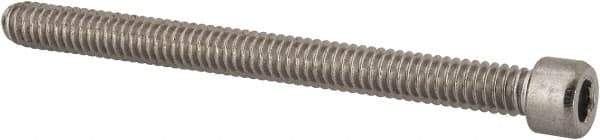 Value Collection - 1/4-20 UNC Hex Socket Drive, Socket Cap Screw - Grade 316 Stainless Steel, 3" Length Under Head - Exact Tool & Supply