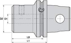 Kennametal - KM63XMZ Modular Connection 32mm Hole End Mill Holder/Adapter - 72mm Nose Diam, 90mm Projection, Through-Spindle Coolant - Exact Tool & Supply