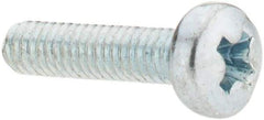Value Collection - M2.5x0.45, 10mm Length Under Head Phillips Drive Machine Screw - Pan Head, Grade 4.8 Steel, Zinc-Plated Finish, Without Washer - Exact Tool & Supply