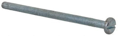 Value Collection - M3x0.50, 50mm Length Under Head Slotted Drive Machine Screw - Pan Head, Grade 4.8 Steel, Zinc-Plated Finish, Without Washer - Exact Tool & Supply