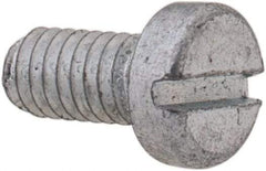 Value Collection - M2.5x0.45, 5mm Length Under Head Slotted Drive Machine Screw - Cheese Head, Grade 4.8 Steel, Zinc-Plated Finish, Without Washer - Exact Tool & Supply