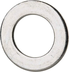 Value Collection - M22 Screw, Grade 8 Steel Standard Flat Washer - 23mm ID x 39mm OD, 3mm Thick, Zinc-Plated Finish - Exact Tool & Supply