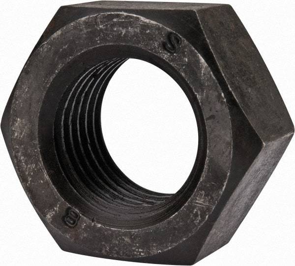 Value Collection - M33x3.50 Steel Right Hand Hex Nut - 50mm Across Flats, 26mm High, Uncoated - Exact Tool & Supply