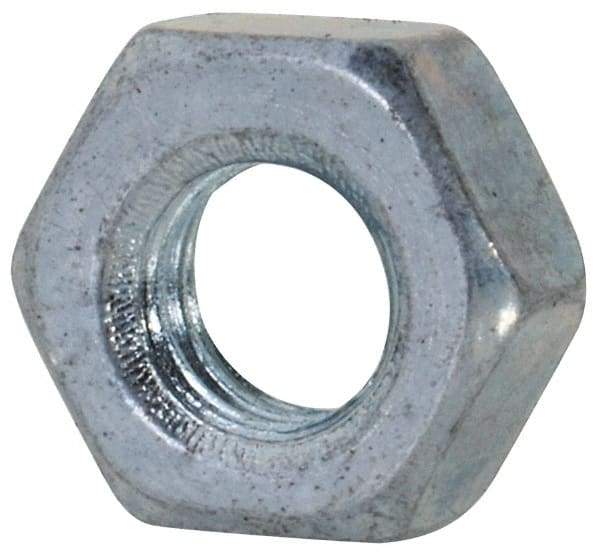 Value Collection - M3.5x0.60 Steel Right Hand Hex Nut - 6mm Across Flats, 2.8mm High, Zinc-Plated Finish - Exact Tool & Supply