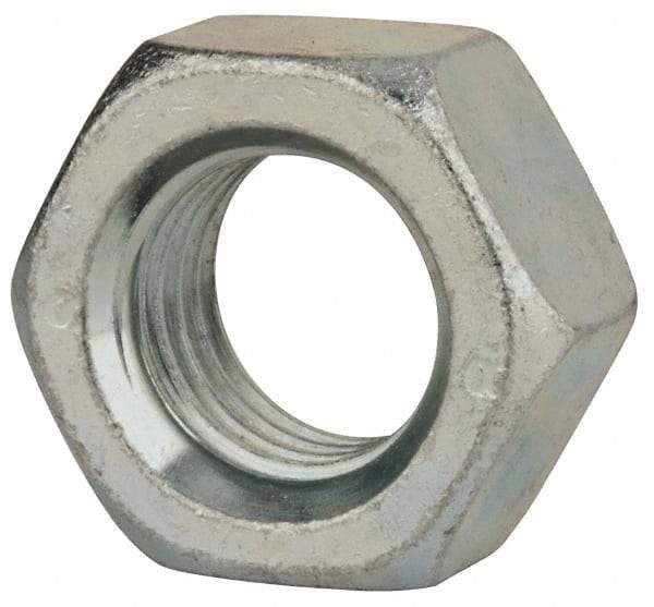 Value Collection - M30x3.50 Steel Right Hand Hex Nut - 46mm Across Flats, 24mm High, Zinc-Plated Finish - Exact Tool & Supply