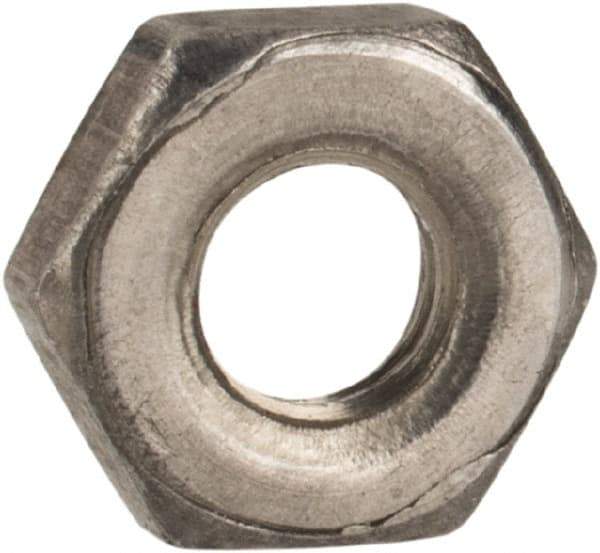 Value Collection - M3x0.50 Steel Right Hand Hex Jam Nut - 5.5mm Across Flats, 1.8mm High, Uncoated - Exact Tool & Supply