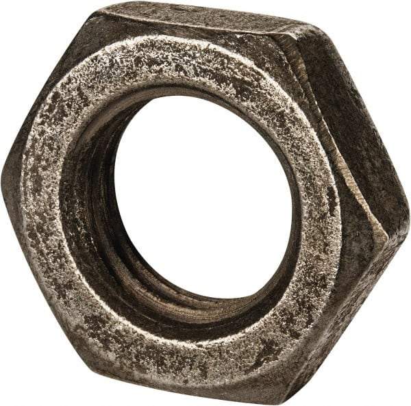 Value Collection - M30x3.50 Steel Right Hand Hex Jam Nut - 46mm Across Flats, 15mm High, Uncoated - Exact Tool & Supply