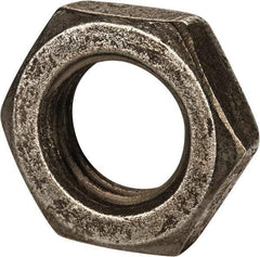 Value Collection - M30x3.50 Steel Right Hand Hex Jam Nut - 46mm Across Flats, 15mm High, Uncoated - Exact Tool & Supply