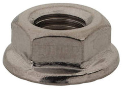 Value Collection - 5/16-24, 0.68" Flange Diam, Serrated Flange Nut - Grade 18-8 Stainless Steel, Uncoated Finish, 0.283" Flange Height - Exact Tool & Supply