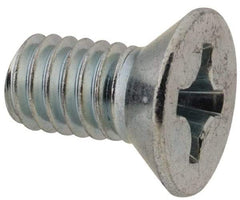 Value Collection - 5/16-18 UNC, 5/8" OAL Phillips Drive Machine Screw - Flat Head, Grade 2 Steel, Zinc-Plated Finish, Without Washer - Exact Tool & Supply