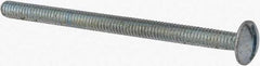 Value Collection - #8-32 UNC, 2-1/2" Length Under Head Slotted Drive Machine Screw - Truss Head, Grade 2 Steel, Zinc-Plated Finish, Without Washer - Exact Tool & Supply