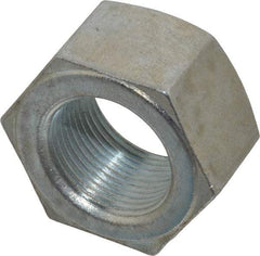 Value Collection - 1-1/4 - 12 UNF Steel Right Hand Hex Nut - 1-7/8" Across Flats, 1-1/16" High, Zinc Clear Finish - Exact Tool & Supply