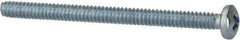 Value Collection - #4-40 UNC, 1-1/2" Length Under Head Phillips Drive Machine Screw - Pan Head, Grade 2 Steel, Zinc-Plated Finish, Without Washer - Exact Tool & Supply