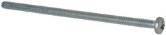 Value Collection - #6-32 UNC, 3" Length Under Head Phillips Drive Machine Screw - Pan Head, Grade 2 Steel, Zinc-Plated Finish, Without Washer - Exact Tool & Supply