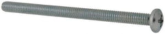 Value Collection - #8-32 UNC, 2-1/2" Length Under Head Phillips Drive Machine Screw - Pan Head, Grade 2 Steel, Zinc-Plated Finish, Without Washer - Exact Tool & Supply