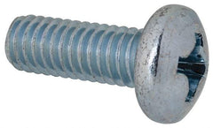 Value Collection - 5/16-18 UNC, 7/8" Length Under Head Phillips Drive Machine Screw - Pan Head, Grade 2 Steel, Zinc-Plated Finish, Without Washer - Exact Tool & Supply