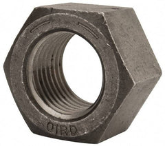 Value Collection - 2-1/4 - 4-1/2 UNC Steel Right Hand Hex Nut - 3-3/8" Across Flats, 1-15/16" High, Uncoated - Exact Tool & Supply