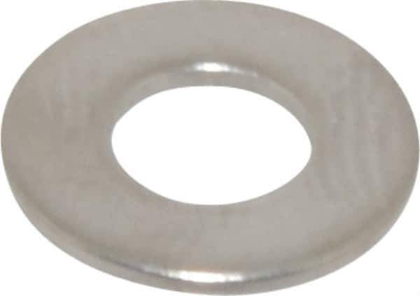 Value Collection - #8 Screw, Grade 316 Stainless Steel Standard Flat Washer - 11/64" ID x 3/8" OD, 0.031" Thick, Plain Finish - Exact Tool & Supply