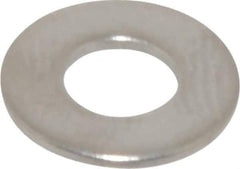 Value Collection - #8 Screw, Grade 316 Stainless Steel Standard Flat Washer - 11/64" ID x 3/8" OD, 0.031" Thick, Plain Finish - Exact Tool & Supply