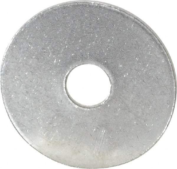 Value Collection - #6 Screw, Grade 316 Stainless Steel Fender Flat Washer - 9/64" ID x 5/8" OD, 0.038" Thick, Plain Finish - Exact Tool & Supply