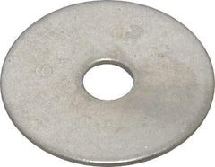 Value Collection - 1/4" Screw, Grade 316 Stainless Steel Fender Flat Washer - 1/4" ID x 1-1/4" OD, 0.057" Thick, Plain Finish - Exact Tool & Supply
