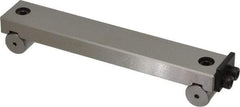 Value Collection - 6 Inch Long x 1 Inch Wide x 0.0002 Inch Center to Center Accuracy, 0.0001 Inch Parallelism, 5 Inch Between Rolls, Sine Bar - Steel, Includes Back Plate - Exact Tool & Supply