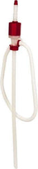 Value Collection - 7 GPM, Polyethylene Hand Operated Siphon Pump - For 15, 30 & 55 Gal Drums - Exact Tool & Supply
