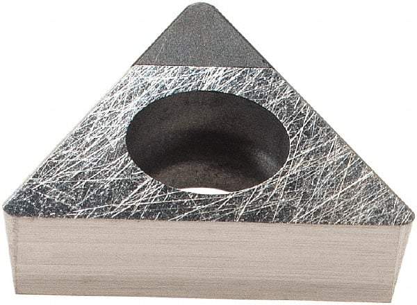Komet - TOGX090204 Grade CBN57 CBN Boring Insert - Uncoated, 60° Triangle, 8° Relief Angle, 5.6mm Inscr Circle, 2.5mm Thick, 0.4mm Corner Radius - Exact Tool & Supply
