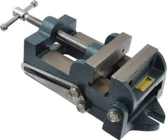 Interstate - 3-3/4" Jaw Opening Capacity x 1-3/4" Throat Depth, Angle Drill Press Vise - 4-1/2" Wide x 1.62" High Jaw, Stationary Base, Standard Speed, 10-15/16" OAL x 3.7" Overall Height, Cast Iron - Exact Tool & Supply