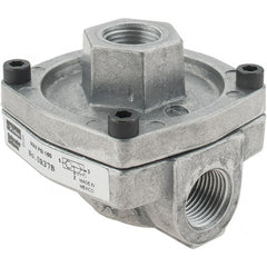 Parker - Quick-Exhaust Valves; Inlet Port Size: 3/8 ; Exhaust Port Size: 3/8 ; Material: Die Cast Aluminum ; Type: Rapid Exhaust Shuttle Valve - Exact Tool & Supply