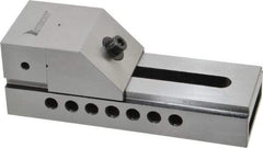 Interstate - 2-1/2" Jaw Width, 3-3/8" Jaw Opening Capacity, 1-1/4" Jaw Height, Toolmaker's Vise - Flat Jaw, 0.0002" Parallelism, 0.0002" Squareness, 7" OAL x 2-1/2" OAH - Exact Tool & Supply